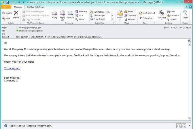 Introduction survey text example 
