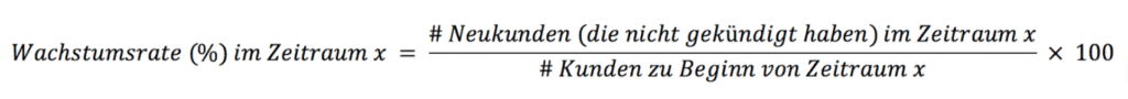 Wie die Wachstumsrate berechnet wird. 