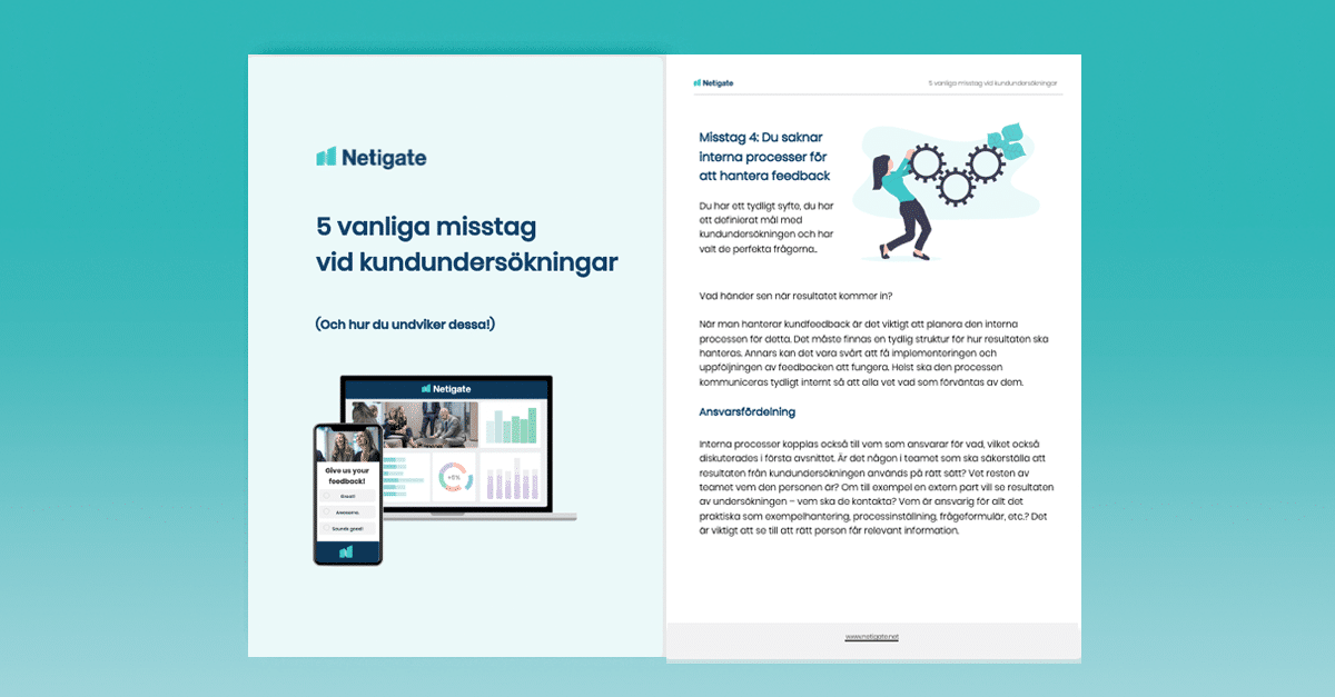 misstag vid kundundersökningar
