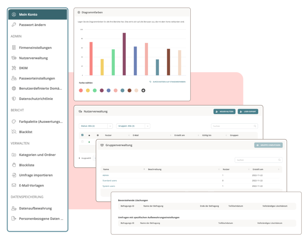 Kontoeinstellungen von Netigate Feedback