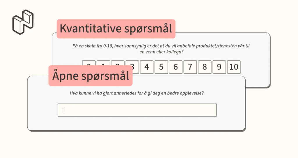 Kvantitative og åpne spørsmål i undersøkelser for e-handel